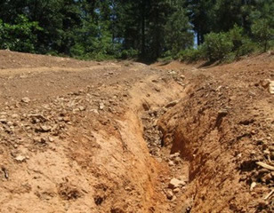 Erosion on an OHV Trail