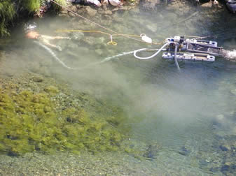 Suction Dredging a River Prior to the Moratorium