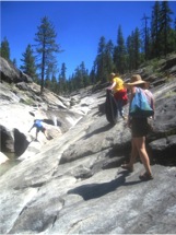 Volunteers at the clavey river