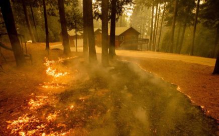 prescribed fire burning near home