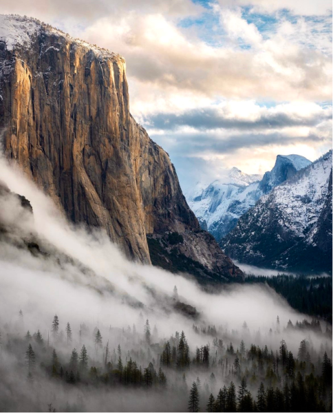 Valle de Yosemite con Neblina por Erik Long