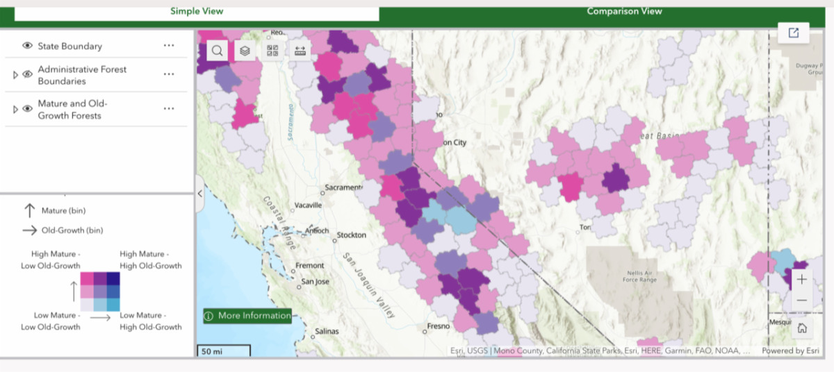 old growth map